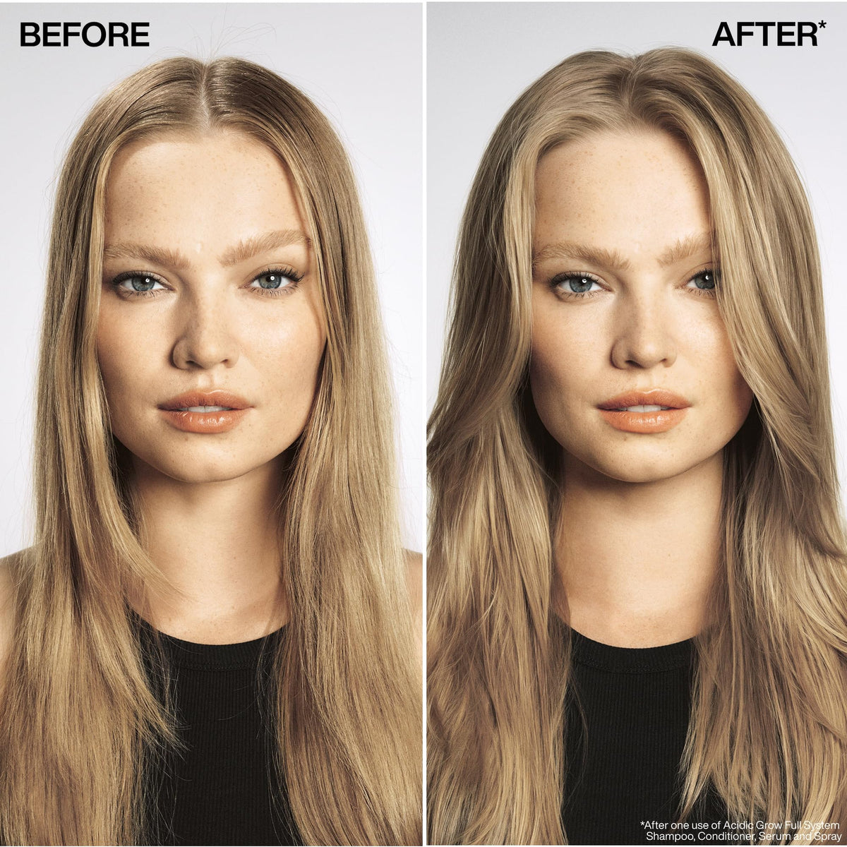 Redken dispenser close-up illustrating easy dosing and convenient use