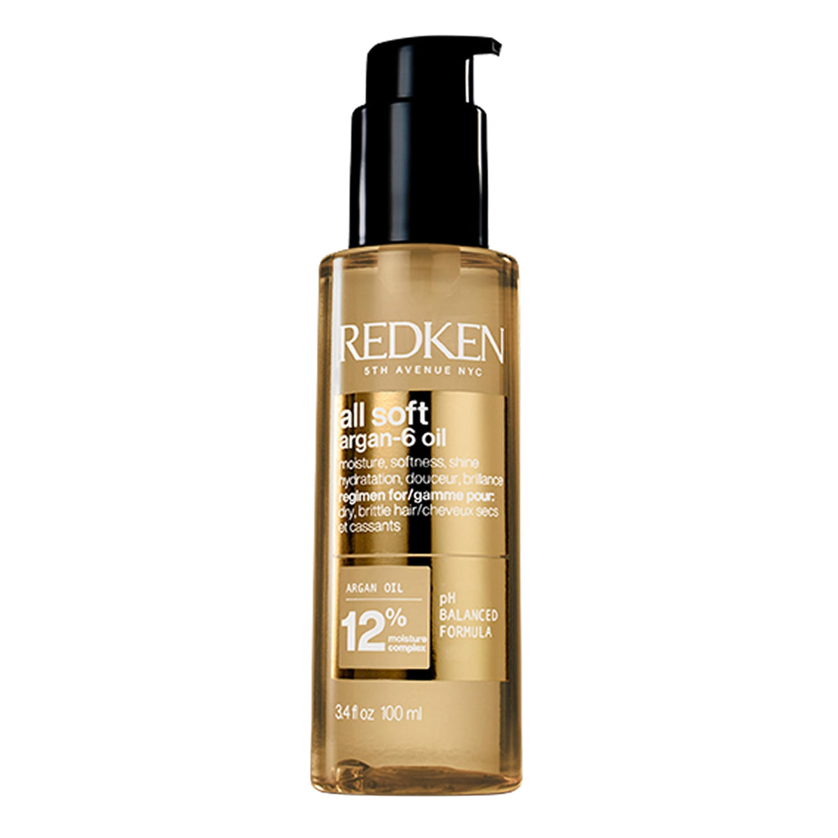 Redken front bottle showing label and sleek packaging for easy identification and benefit