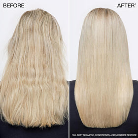 Redken conditioner packed in travel bag ready for on-the-go hydration
