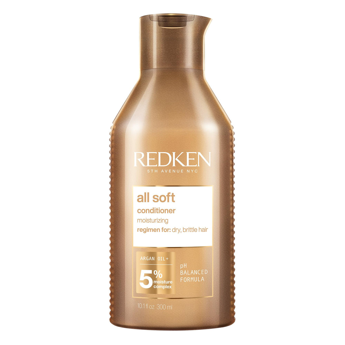 Redken All Soft conditioner front bottle view showing professional packaging and hydration benefit