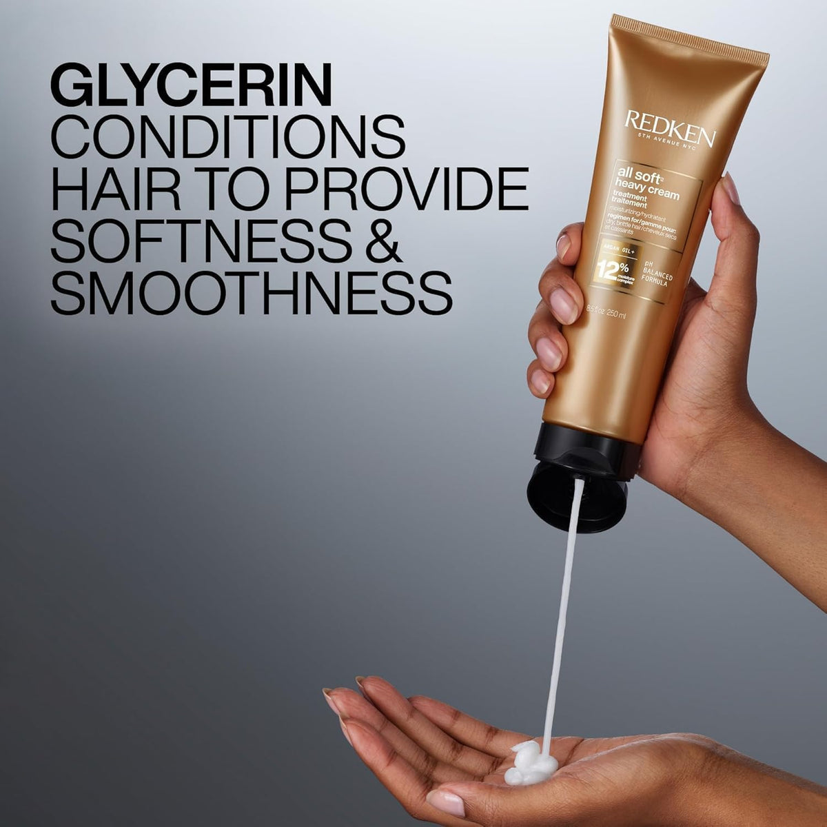 redken jar next to hand for scale helping shoppers visualize actual product size