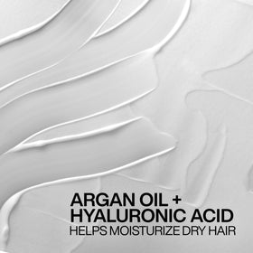 Redken applied to towel-dried hair to show damp application benefit