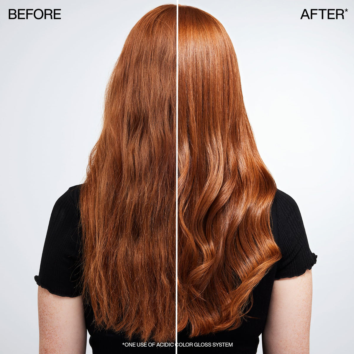 Redken back label with directions and ingredient clarity benefit
