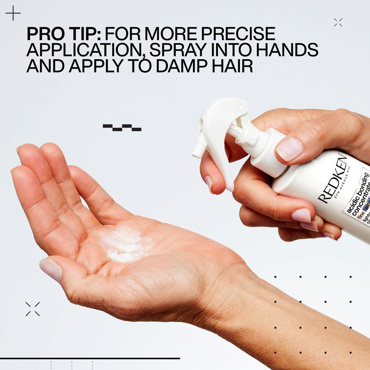 Redken before and after fine hair showing improved lift and volume