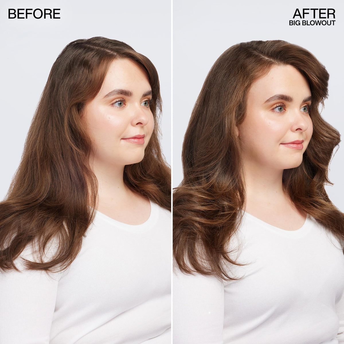 Redken Big Blowout jelly-serum texture close-up for lightweight feel