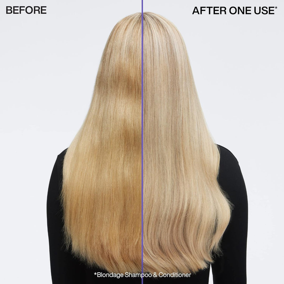 Redken Blondage creamy purple conditioner texture that deposits pigment and hydrates