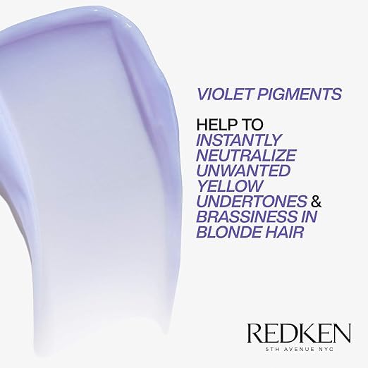 Redken Blondage bottle next to ruler for size reference and travel convenience