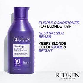 Redken Blondage close-up of violet pigment texture for toning benefit
