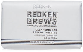 Redken Brews front packaging showing bar soap and clean scent benefits