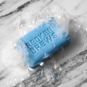 Redken Brews label and ingredients emphasizing paraben-free profile
