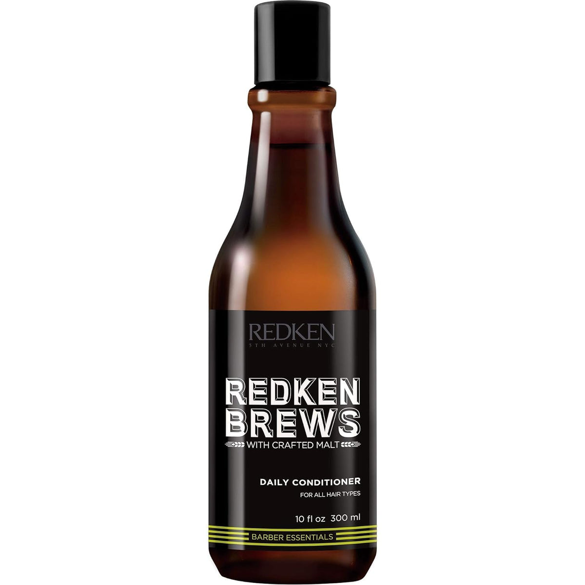 Redken Brews front bottle view showing clean packaging and brand benefit