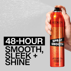 Redken Brews used while blowdrying hair demonstrating heat protection benefit
