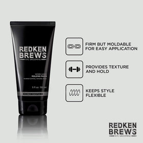 Redken Brews size on hand for scale, helps customers visualize 5 fl oz volume