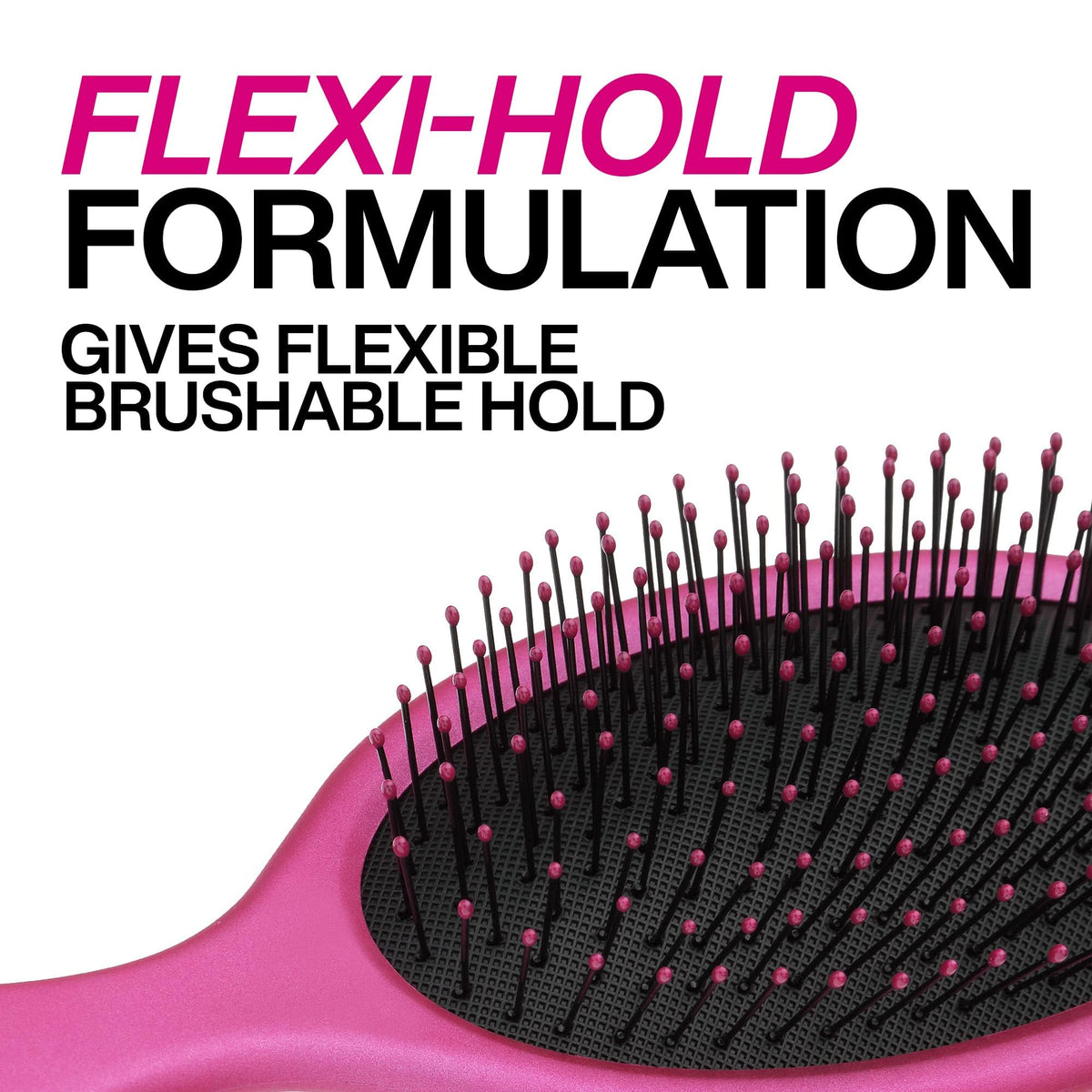 Redken Brushable Hairspray on model with textured waves illustrating frizz control and natural movement