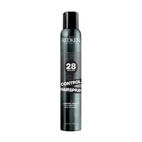Redken spray-can front packaging showing label and strong hold benefit