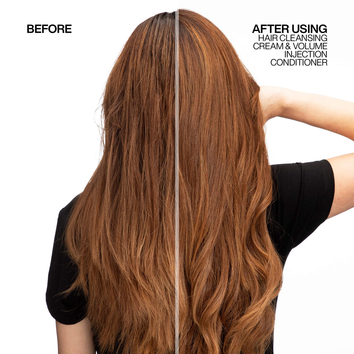 Redken cream texture close-up showing creamy gel and clarifying action for buildup