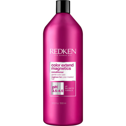Redken bottle front view showing product and quick benefit