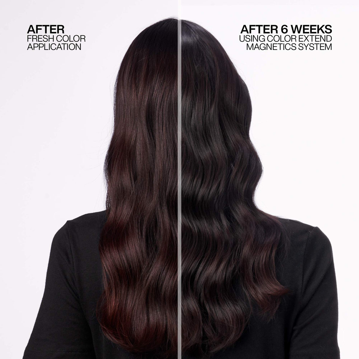 Redken label close-up highlighting ingredients and color protection