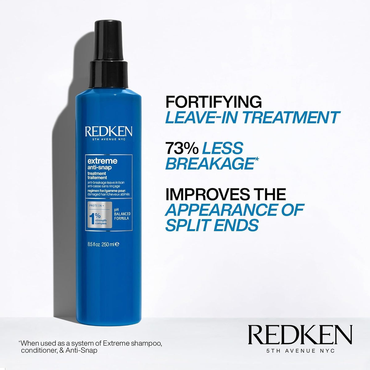 Redken pump and cap detail highlighting dispenser for precise application and minimal waste