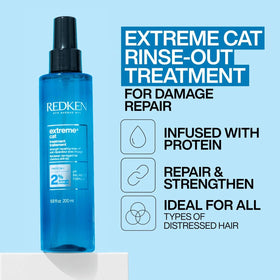 Redken Extreme CAT cream texture close-up highlighting lightweight restorative consistency