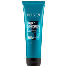 Redken front packaging showing Extreme Length mask and strong hair benefit