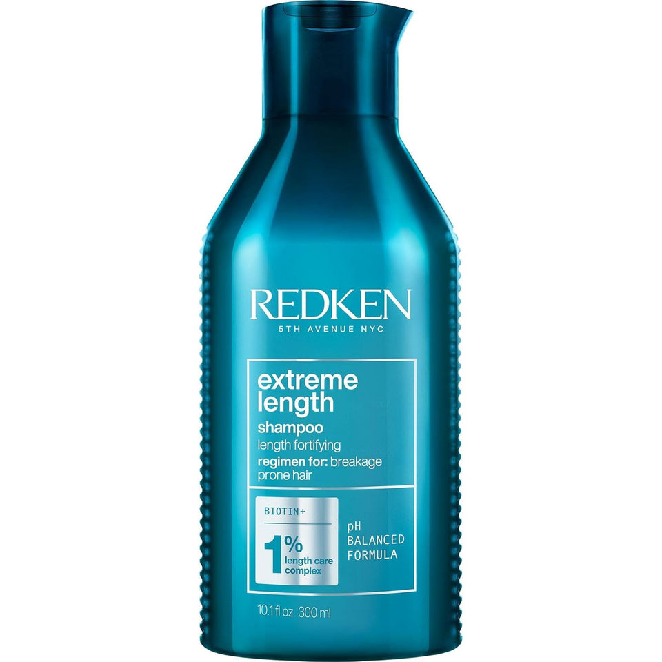 Redken extreme length shampoo front packaging showing label and volume benefit
