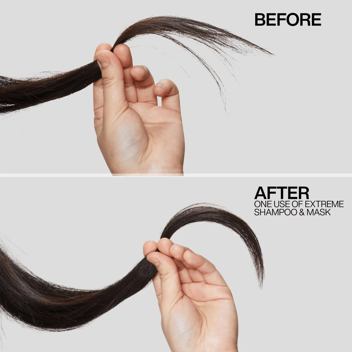 Redken lifestyle image of smooth, shiny hair after mask treatment