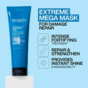 Redken texture close-up of creamy mask showing rich, nourishing consistency
