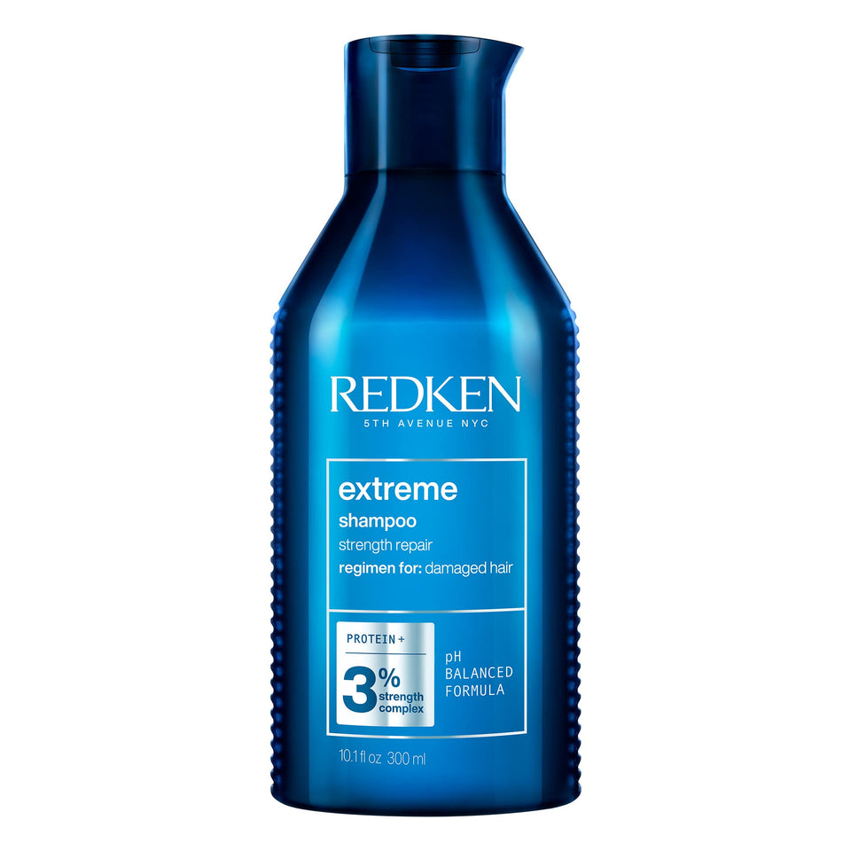 Redken Extreme Shampoo front packaging showing brand and benefits