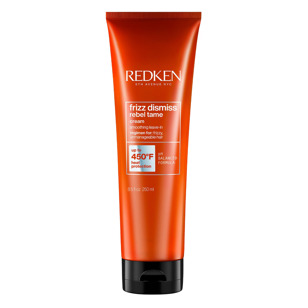 Redken Frizz Dismiss front packaging showing product and brand benefits