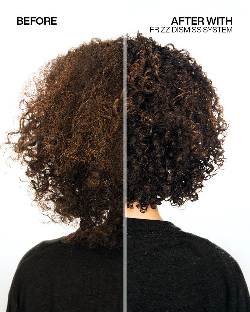 Redken shampoo used during styling routine for added smoothness benefit