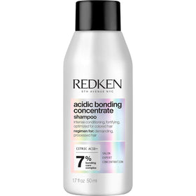 Redken front bottle showing product and concentrated formula benefit