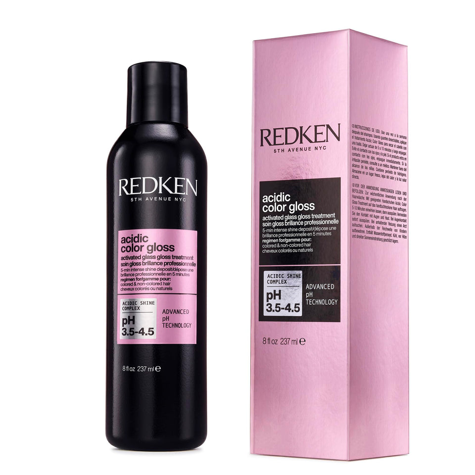 Redken front bottle view showing product and salon-grade packaging benefit