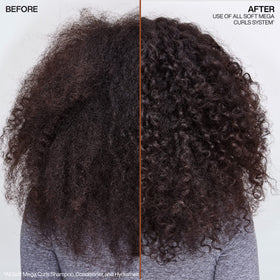 Redken Hydramelt lotion texture on palm illustrating lightweight hydration benefit