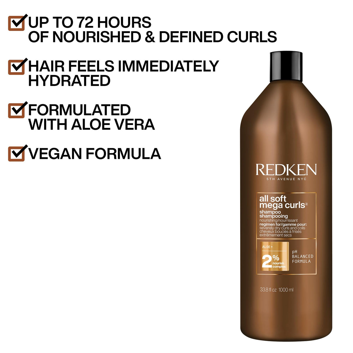 Redken shampoo lather texture close-up demonstrating gentle cleanse