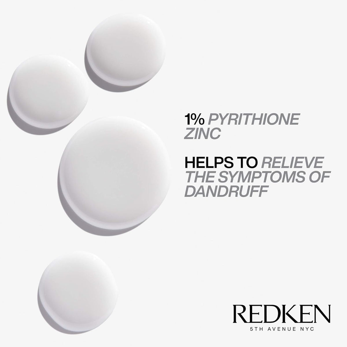 Redken bottle on bathroom shelf suggesting professional scalp relief