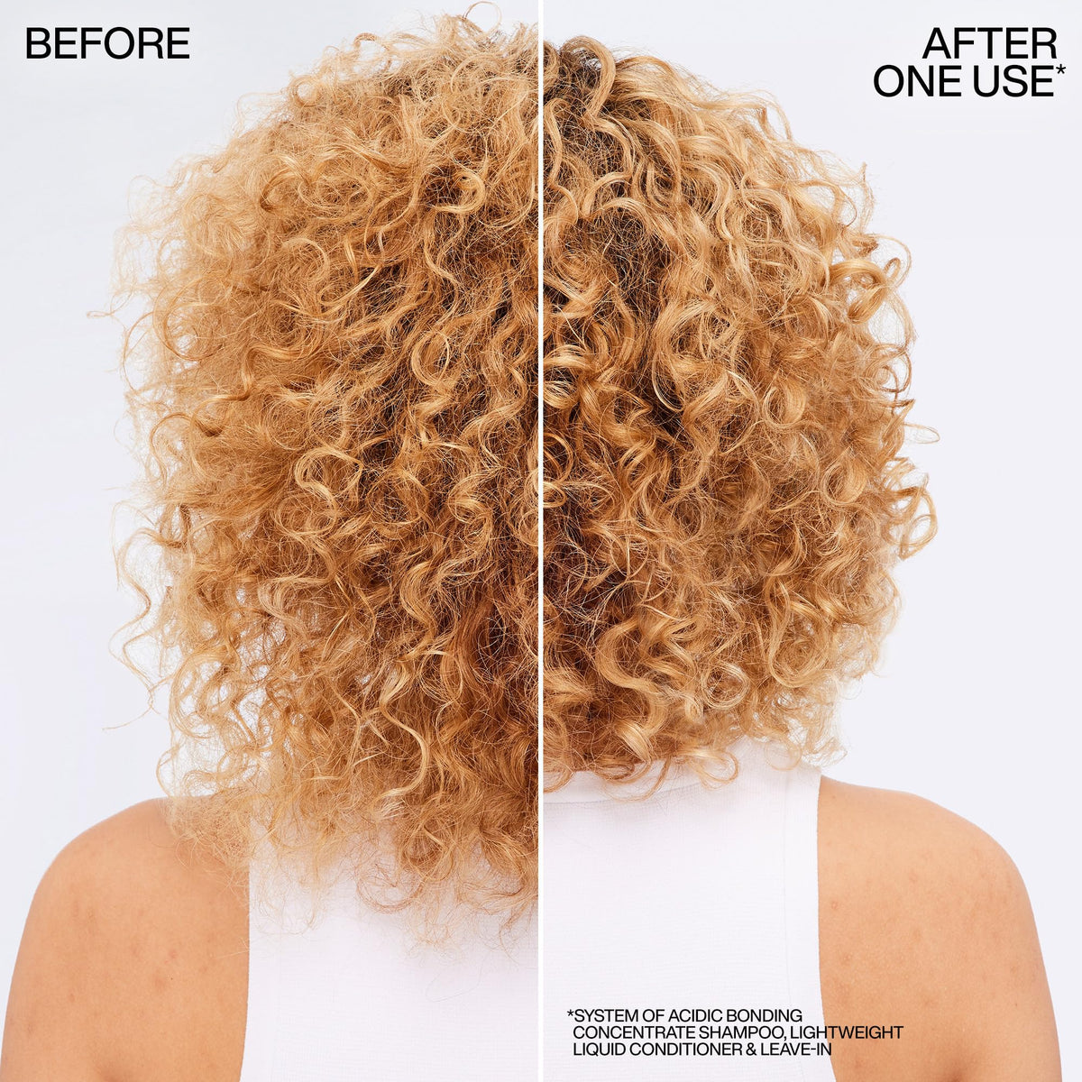 Redken conditioner texture on hand demonstrating lightweight, non-greasy feel