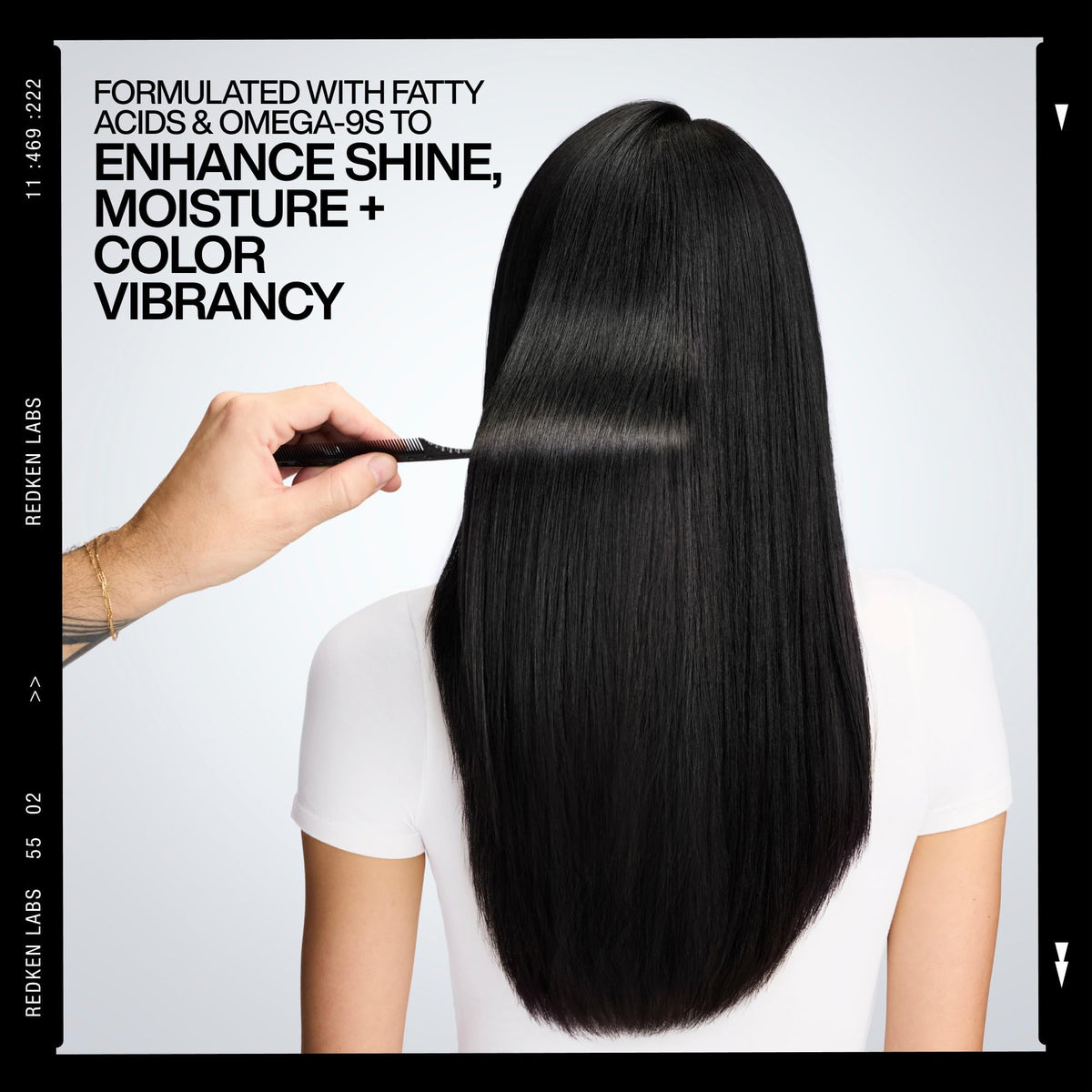Redken Naked Gloss used in a blowout to create glossy, polished hair