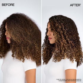 Apply Redken Naked Gloss to damp hair for instant shine and frizz control