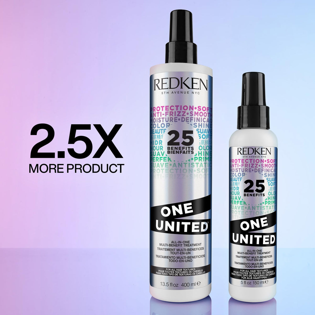 Redken being applied to wet hair for detangling and protection