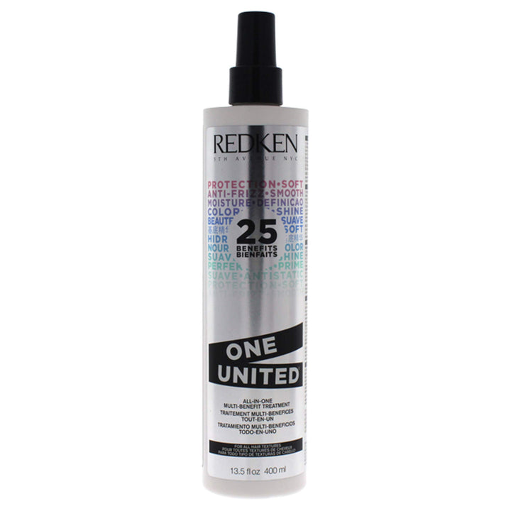 Redken One United front jar showing packaging and product benefits