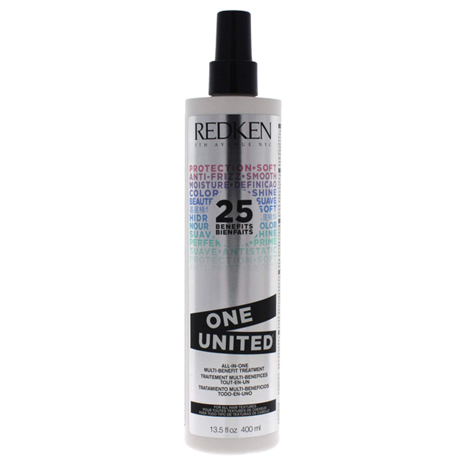 Redken One United front jar showing packaging and product benefits