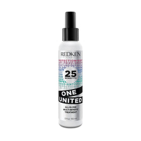 Redken One United front packaging showing bottle and label benefits