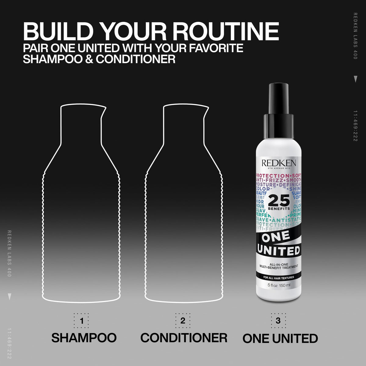 Redken product on shelf display conveying professional brand presence and color-safe claim