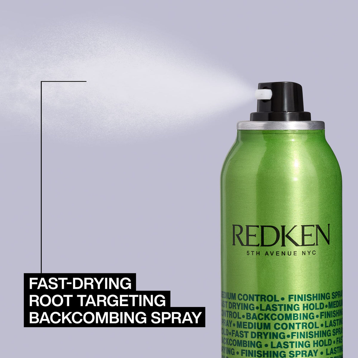Redken Quick Tease before and after hair showing increased volume and matte finish