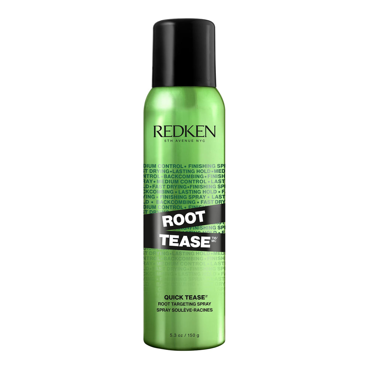 Redken Quick Tease front can showing branding and size, easy product identification