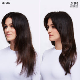 Redken Quick Tease mist applied to roots adding visible lift and textured grip
