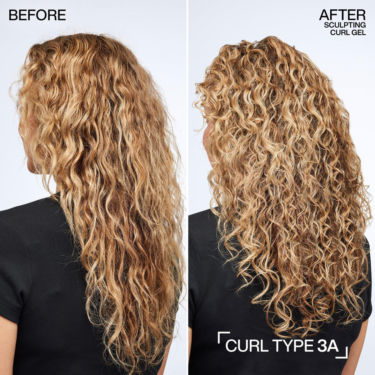 Diffuse styling with Redken gel producing volume and long-lasting shape