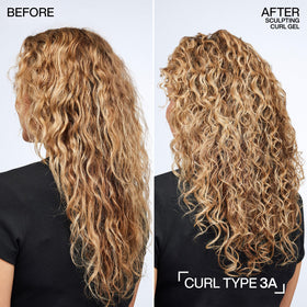 Diffuse styling with Redken gel producing volume and long-lasting shape