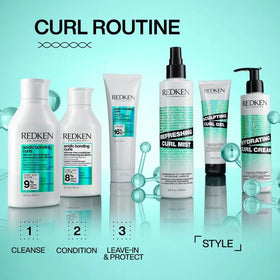 Close-up of Redken label displaying vegan, silicone-free benefit
